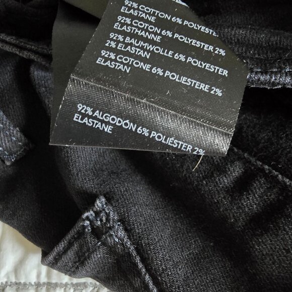 Free People Level Up Slit Slim Jeans Pitch Black Size 28 Inseam 32 NWOT - Picture 12 of 12